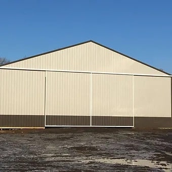 Pole barn construction in Hurdsfield, North Dakota by Vetter Construction