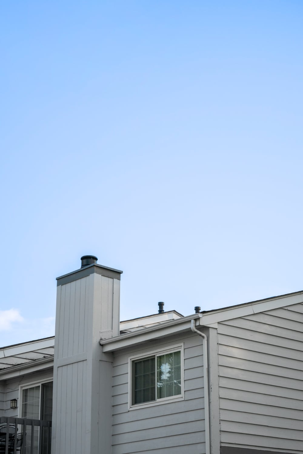 Horizontal gray siding on a Steele, ND residence